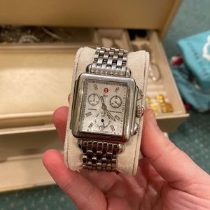 Michele Deco Mid Watch, silver